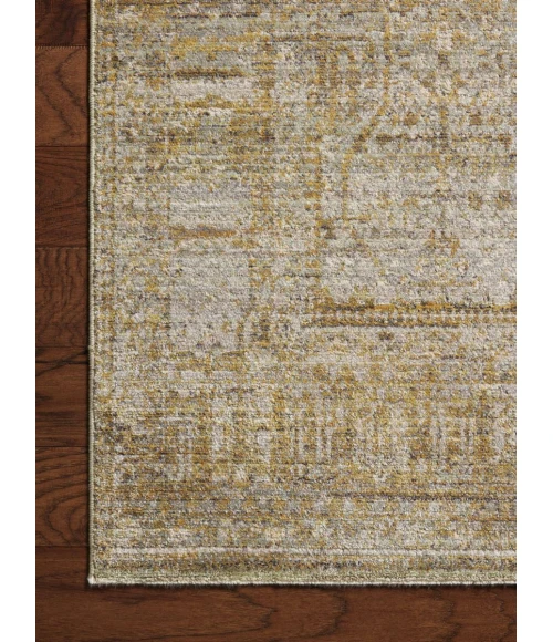Jean Stoffer x Loloi Bradbury Dove / Gold BRU-02 7 ft. 10 in. X 10 ft. Rectangle Rug