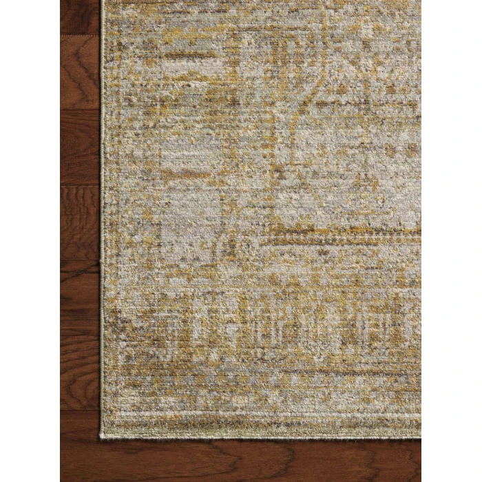 Jean Stoffer x Loloi Bradbury Dove / Gold BRU-02 2 ft. 7 in. X 4 ft. Rectangle Rug