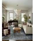 Jean Stoffer x Loloi Bradbury Ocean / Gold BRU-03 7 ft. 10 in. X 10 ft. Rectangle Rug