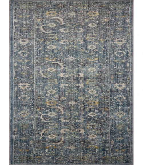 Jean Stoffer x Loloi Bradbury Ocean / Gold BRU-03 7 ft. 10 in. X 10 ft. Rectangle Rug