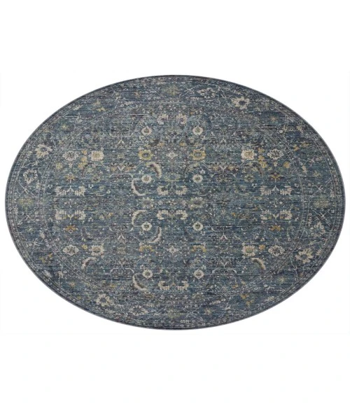 Jean Stoffer x Loloi Bradbury Ocean / Gold BRU-03 7 ft. 10 in. X 10 ft. Rectangle Rug