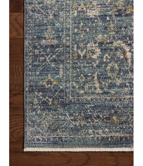 Jean Stoffer x Loloi Bradbury Ocean / Gold BRU-03 7 ft. 10 in. X 10 ft. Rectangle Rug