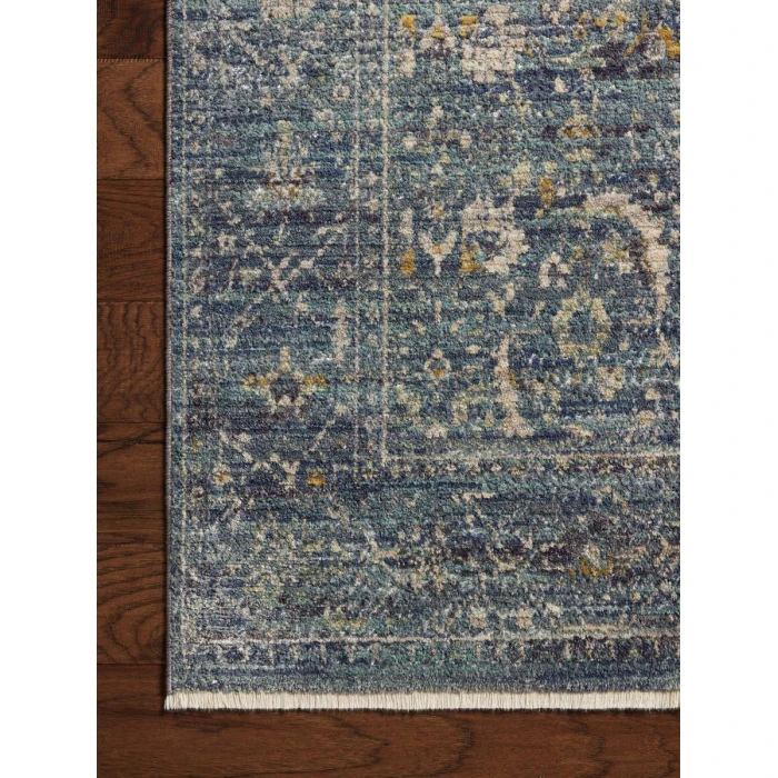 Jean Stoffer x Loloi Bradbury Ocean / Gold BRU-03 2 ft. 7 in. X 4 ft. Rectangle Rug