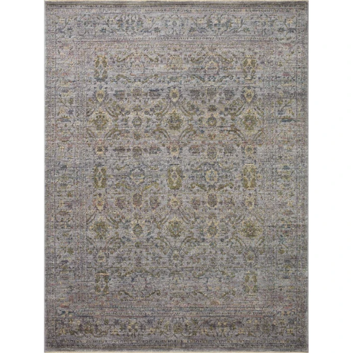Jean Stoffer x Loloi Bradbury Grey / Multi BRU-04 2 ft. 7 in. X 4 ft. Rectangle Rug