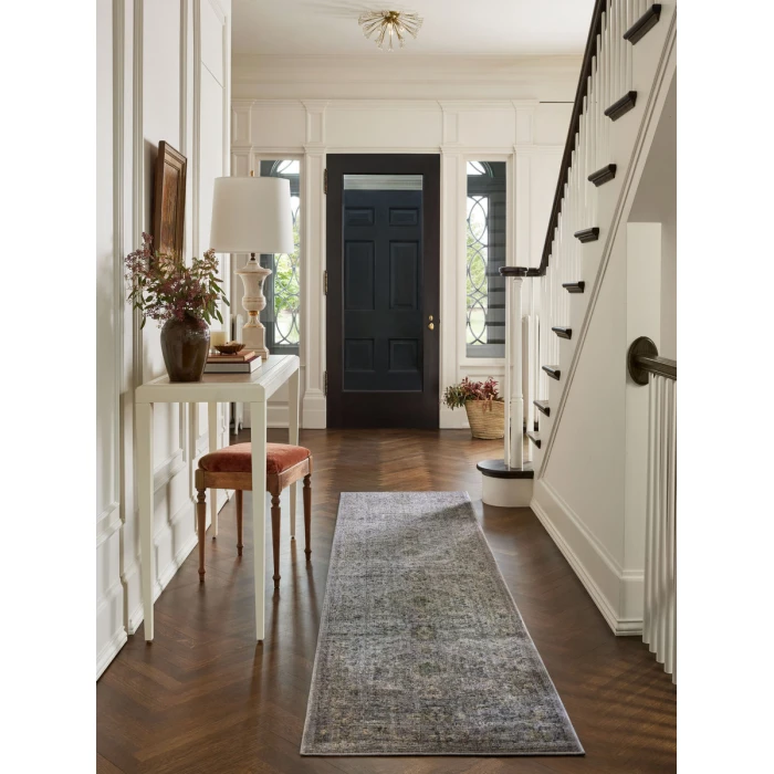 Jean Stoffer x Loloi Bradbury Grey / Multi BRU-04 2 ft. 7 in. X 4 ft. Rectangle Rug