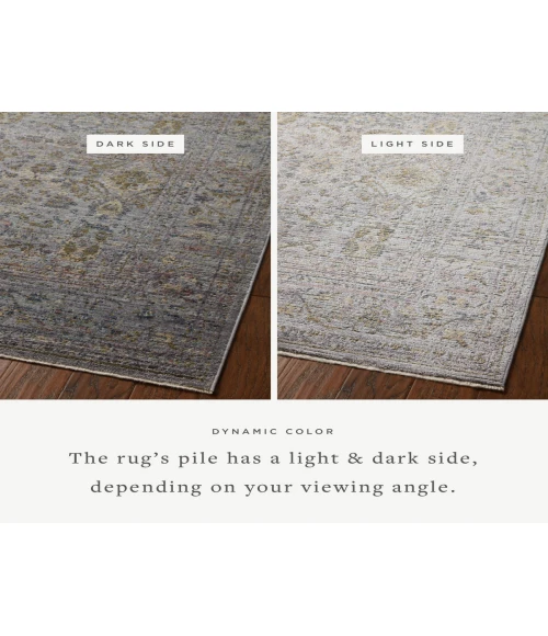 Jean Stoffer x Loloi Bradbury Grey / Multi BRU-04 2 ft. 7 in. X 4 ft. Rectangle Rug