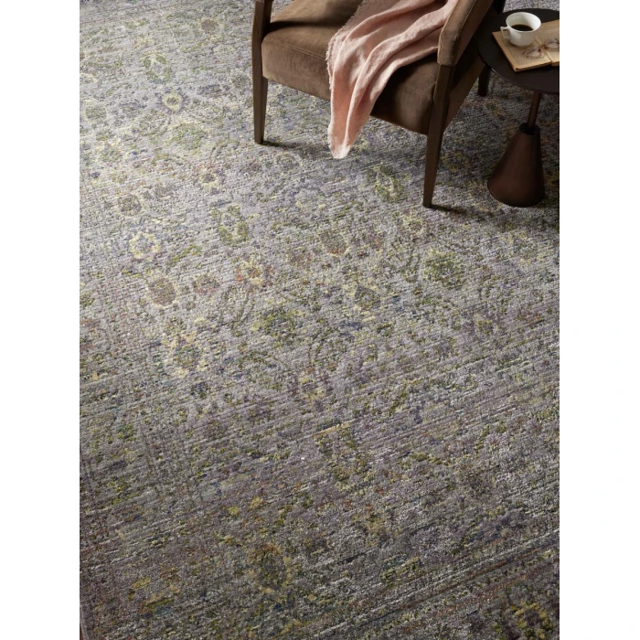 Jean Stoffer x Loloi Bradbury Grey / Multi BRU-04 2 ft. 7 in. X 4 ft. Rectangle Rug