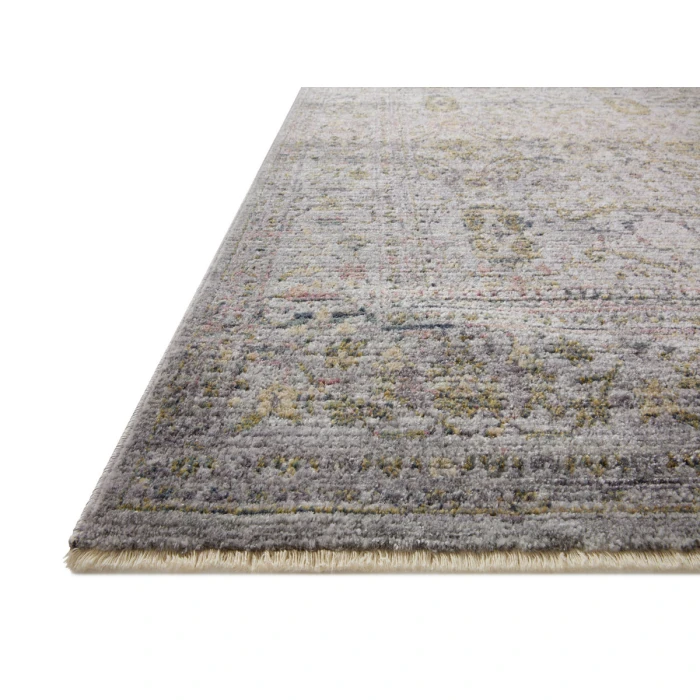 Jean Stoffer x Loloi Bradbury Grey / Multi BRU-04 2 ft. 7 in. X 4 ft. Rectangle Rug