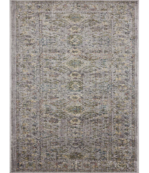 Jean Stoffer x Loloi Bradbury Grey / Multi BRU-04 2 ft. 7 in. X 4 ft. Rectangle Rug