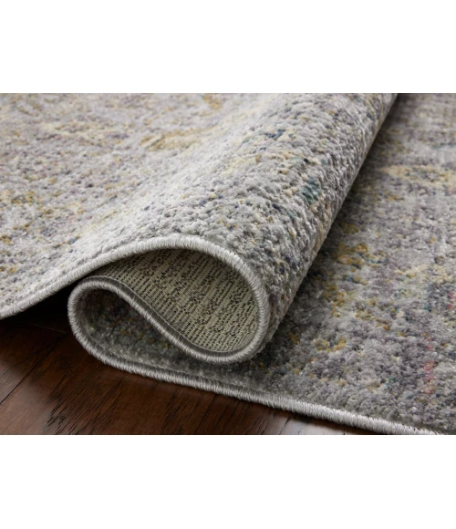 Jean Stoffer x Loloi Bradbury Grey / Multi BRU-04 2 ft. 7 in. X 4 ft. Rectangle Rug
