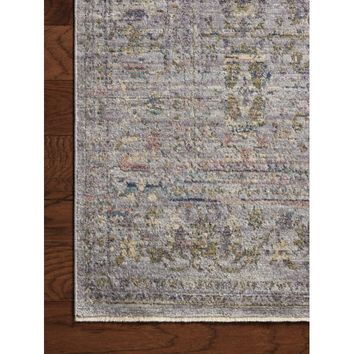 Jean Stoffer x Loloi Bradbury Grey / Multi BRU-04 2 ft. 7 in. X 4 ft. Rectangle Rug