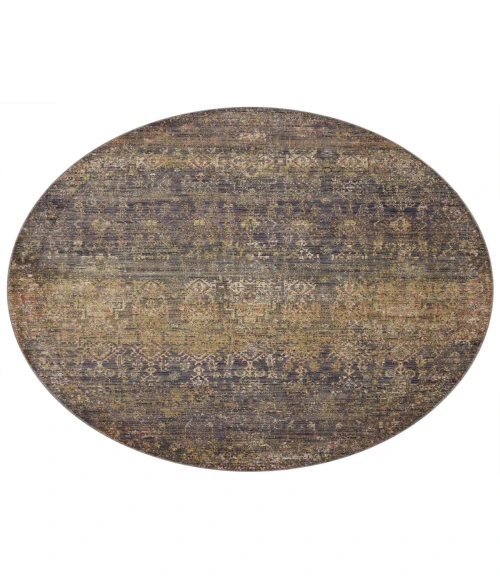 Jean Stoffer x Loloi Bradbury Ink / Multi BRU-05 2 ft. 7 in. X 4 ft. Rectangle Rug
