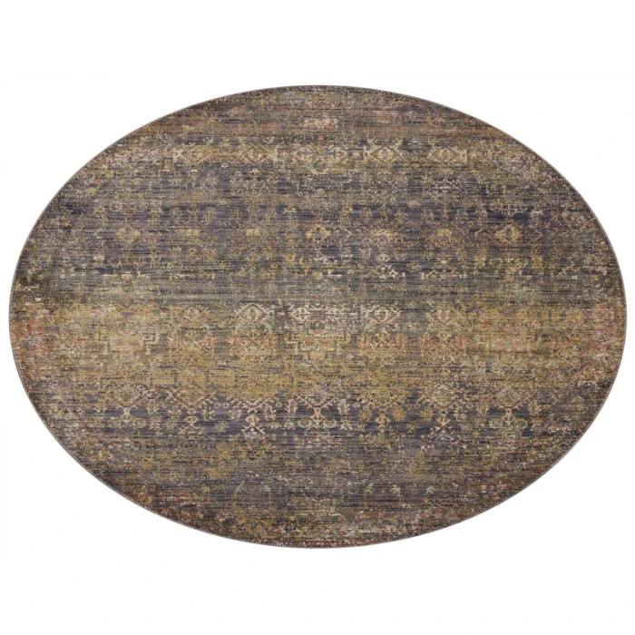 Jean Stoffer x Loloi Bradbury Ink / Multi BRU-05 2 ft. 7 in. X 4 ft. Rectangle Rug