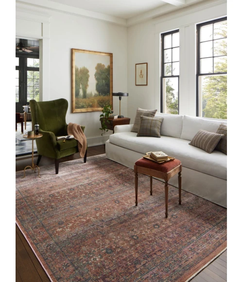 Jean Stoffer x Loloi Bradbury Sunset / Multi BRU-06 7 ft. 9 in. X 7 ft. 9 in. Round Rug