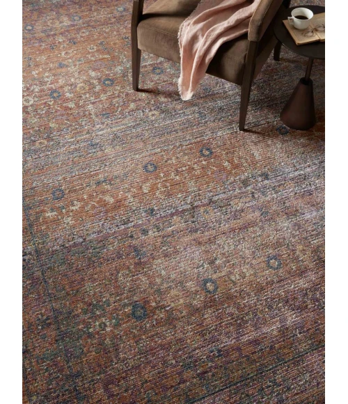 Jean Stoffer x Loloi Bradbury Sunset / Multi BRU-06 7 ft. 9 in. X 7 ft. 9 in. Round Rug