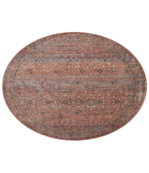 Jean Stoffer x Loloi Bradbury Sunset / Multi BRU-06 7 ft. 9 in. X 7 ft. 9 in. Round Rug