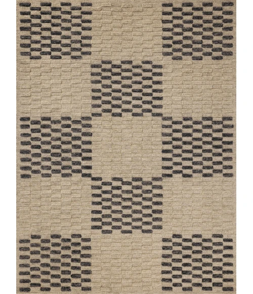 Chris Loves Julia x Loloi Bradley Beige / Midnight BRL-01 3 ft. 6 in. X 5 ft. 6 in. Rectangle Rug