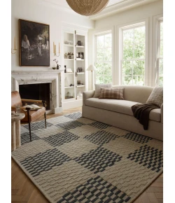 Chris Loves Julia x Loloi Bradley Beige / Midnight BRL-01 2 ft. 3 in. X 3 ft. 9 in. Rectangle Rug
