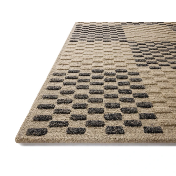 Chris Loves Julia x Loloi Bradley Beige / Midnight BRL-01 9 ft. 3 in. X 13 ft. Rectangle Rug