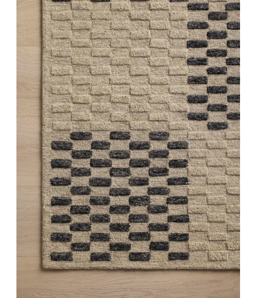 Chris Loves Julia x Loloi Bradley Beige / Midnight BRL-01 3 ft. 6 in. X 5 ft. 6 in. Rectangle Rug
