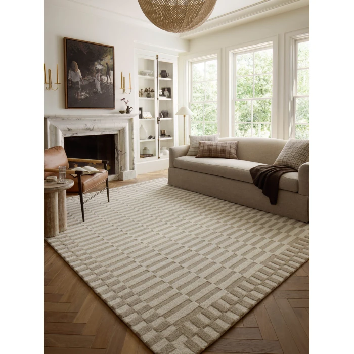 Chris Loves Julia x Loloi Bradley Ivory / Beige BRL-02 3 ft. 6 in. X 5 ft. 6 in. Rectangle Rug