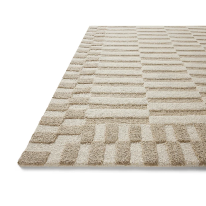 Chris Loves Julia x Loloi Bradley Ivory / Beige BRL-02 3 ft. 6 in. X 5 ft. 6 in. Rectangle Rug