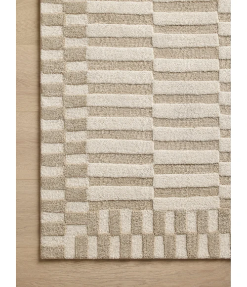 Chris Loves Julia x Loloi Bradley Ivory / Beige BRL-02 8 ft. 6 in. X 11 ft. 6 in. Rectangle Rug