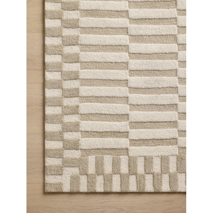 Chris Loves Julia x Loloi Bradley Ivory / Beige BRL-02 3 ft. 6 in. X 5 ft. 6 in. Rectangle Rug