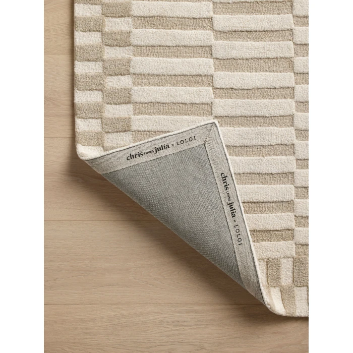 Chris Loves Julia x Loloi Bradley Ivory / Beige BRL-02 3 ft. 6 in. X 5 ft. 6 in. Rectangle Rug