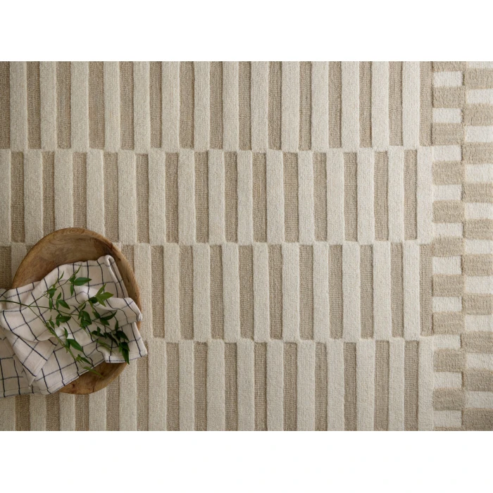 Chris Loves Julia x Loloi Bradley Ivory / Beige BRL-02 3 ft. 6 in. X 5 ft. 6 in. Rectangle Rug
