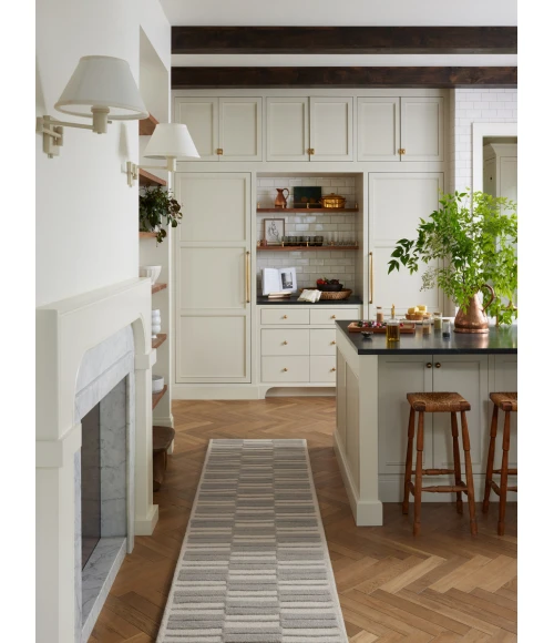 Chris Loves Julia x Loloi Bradley Ivory / Grey BRL-03 3 ft. 6 in. X 5 ft. 6 in. Rectangle Rug