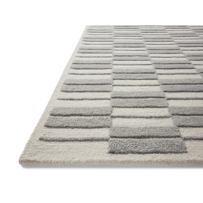 Chris Loves Julia x Loloi Bradley Ivory / Grey BRL-03 2 ft. 6 in. X 9 ft. 9 in. Rectangle Rug