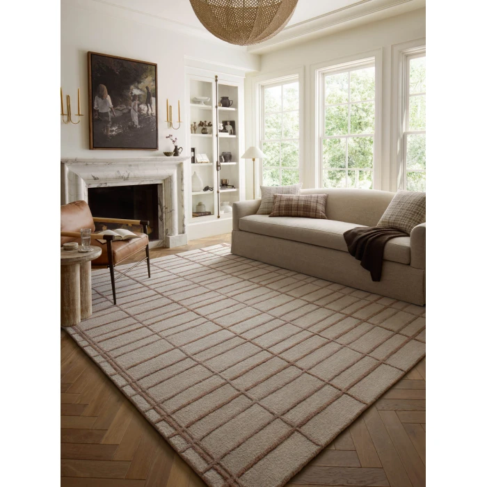 Chris Loves Julia x Loloi Bradley Rose / Blush BRL-04 7 ft. 9 in. X 9 ft. 9 in. Rectangle Rug