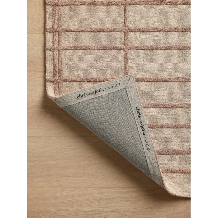 Chris Loves Julia x Loloi Bradley Rose / Blush BRL-04 7 ft. 9 in. X 9 ft. 9 in. Rectangle Rug