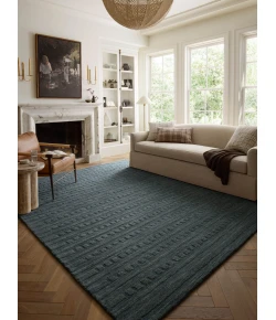 Chris Loves Julia x Loloi Bradley Teal / Teal BRL-05 18 in. X 18 in. Sample Rug
