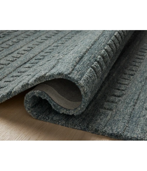 Chris Loves Julia x Loloi Bradley Teal / Teal BRL-05 18 in. X 18 in. Sample Rug