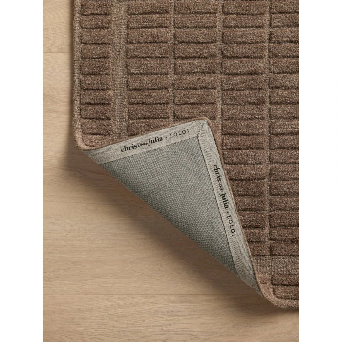 Chris Loves Julia x Loloi Bradley Cocoa / Cocoa BRL-06 2 ft. 6 in. X 9 ft. 9 in. Rectangle Rug