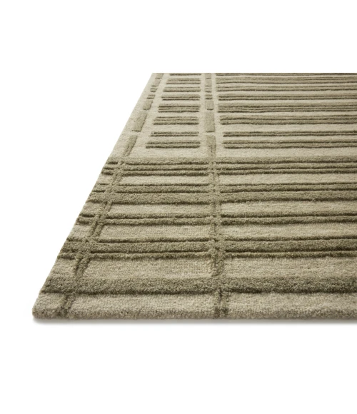 Chris Loves Julia x Loloi Bradley Sage / Olive BRL-07 18 in. X 18 in. Sample Rug