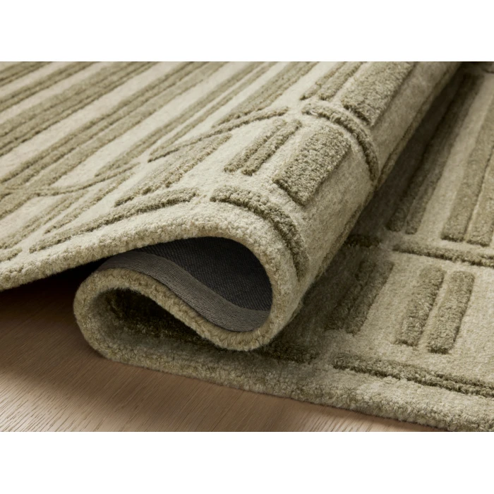 Chris Loves Julia x Loloi Bradley Sage / Olive BRL-07 9 ft. 3 in. X 13 ft. Rectangle Rug