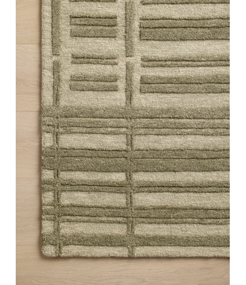 Chris Loves Julia x Loloi Bradley Sage / Olive BRL-07 18 in. X 18 in. Sample Rug