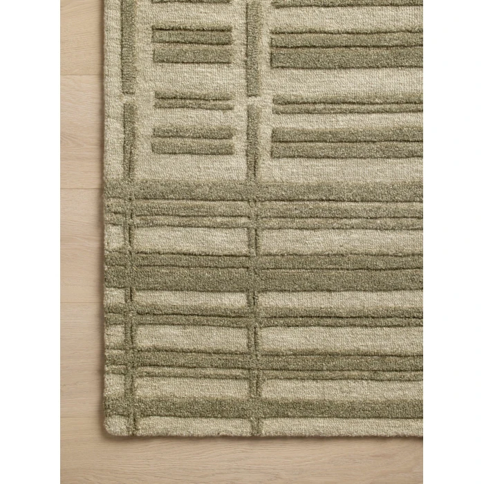 Chris Loves Julia x Loloi Bradley Sage / Olive BRL-07 9 ft. 3 in. X 13 ft. Rectangle Rug