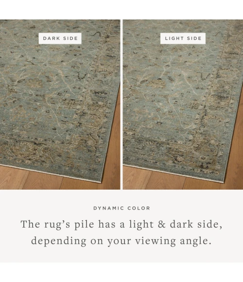 Loloi Briar Aqua / Olive BRR-02 9ft.-3in. X 13ft. Rect. Rug