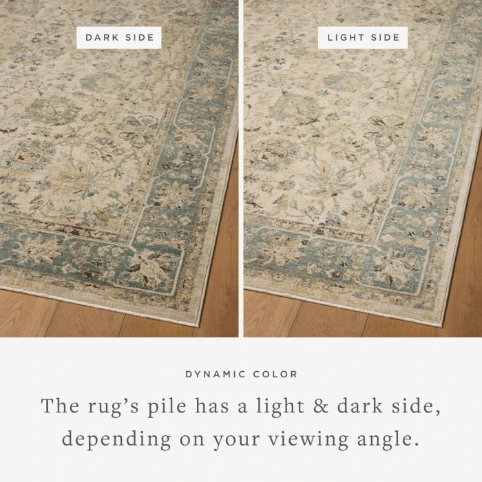 Loloi Briar Ant. Ivory / Blue BRR-05 6ft.-7in. X 9ft.-2in. Rect. Rug