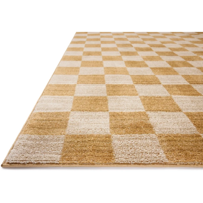 Chris Loves Julia x Loloi Calvin Apricot / Ivory CLV-01 7ft.-10in. X 7ft.-10in. Round Rug