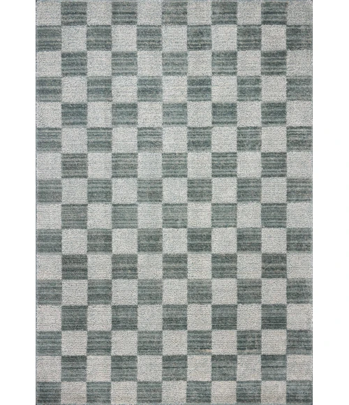 Chris Loves Julia x Loloi Calvin Blue / Ivory CLV-01 7ft.-10in. X 7ft.-10in. Round Rug