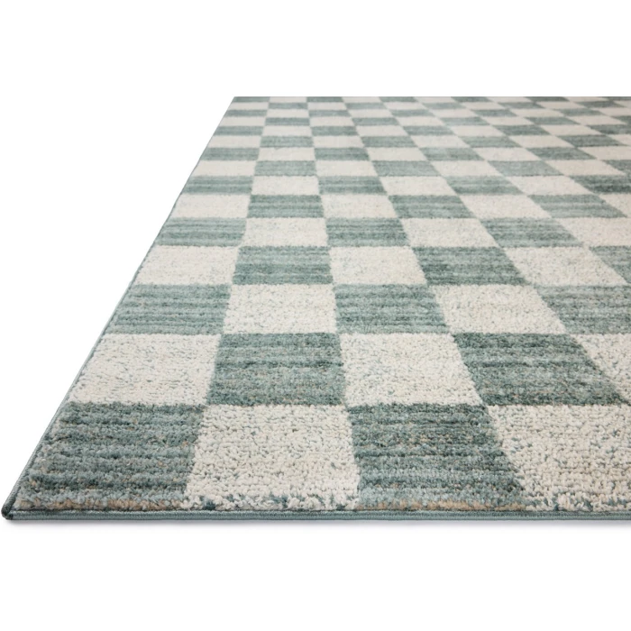 Chris Loves Julia x Loloi Calvin Blue / Ivory CLV-01 2ft.-7in. X 10ft. Rect. Rug