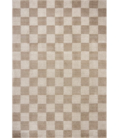 Chris Loves Julia x Loloi Calvin Pebble / Ivory CLV-01 7ft.-10in. X 7ft.-10in. Round Rug