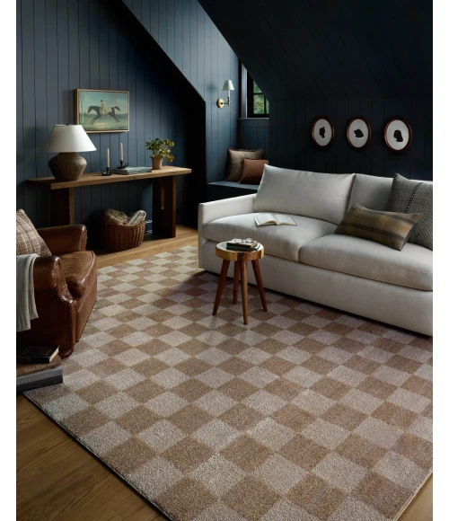 Chris Loves Julia x Loloi Calvin Pebble / Ivory CLV-01 7ft.-10in. X 7ft.-10in. Round Rug