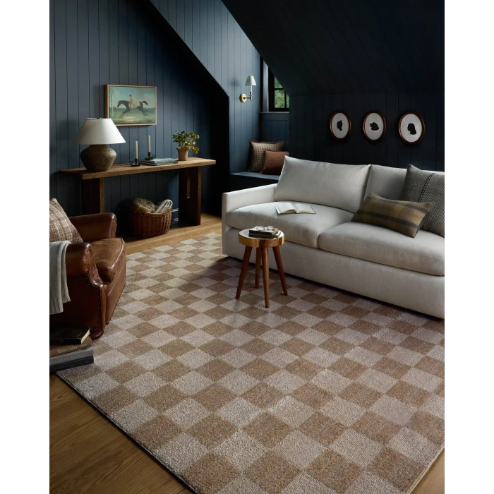 Chris Loves Julia x Loloi Calvin Pebble / Ivory CLV-01 7ft.-10in. X 7ft.-10in. Round Rug