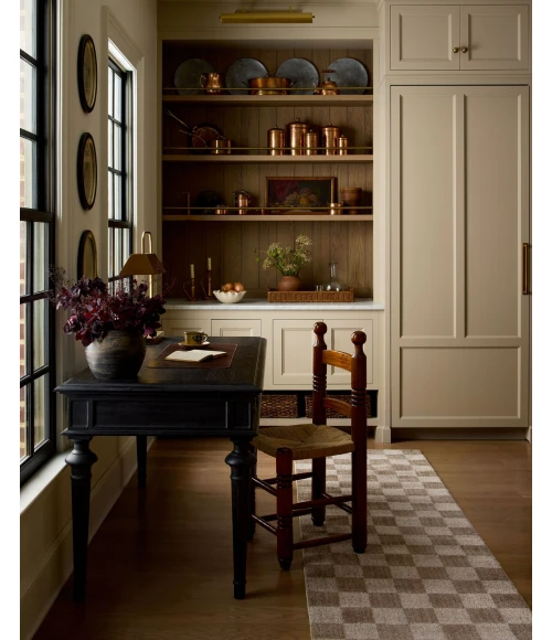 Chris Loves Julia x Loloi Calvin Pebble / Ivory CLV-01 7ft.-10in. X 7ft.-10in. Round Rug